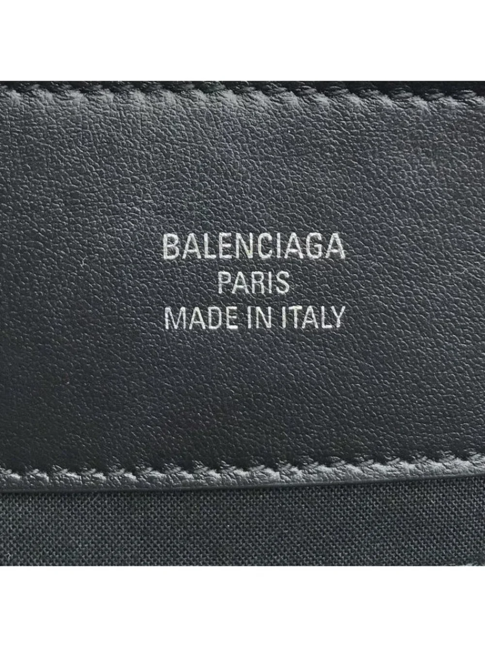 Balenciaga Tote Duty Chain Shearling Black
